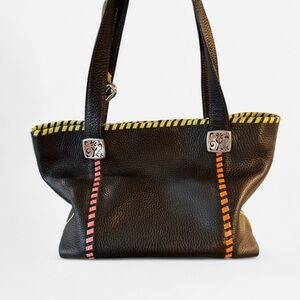 Brighton vintage purse Stylish Black Leather